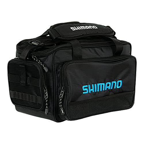 Shimano Baltica Tackle Bag Fishing Gear, Black/Blue, MD