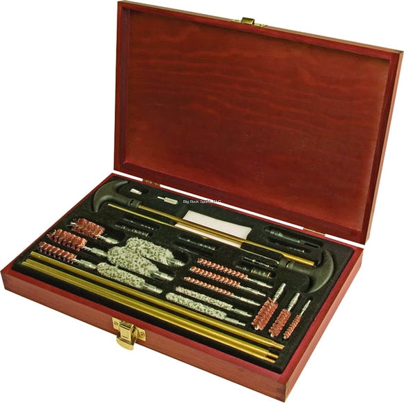 OUTERS - 32 PC UNIVERSAL WOOD GUN CLEANING KIT .17-.30---SHOTGUNS