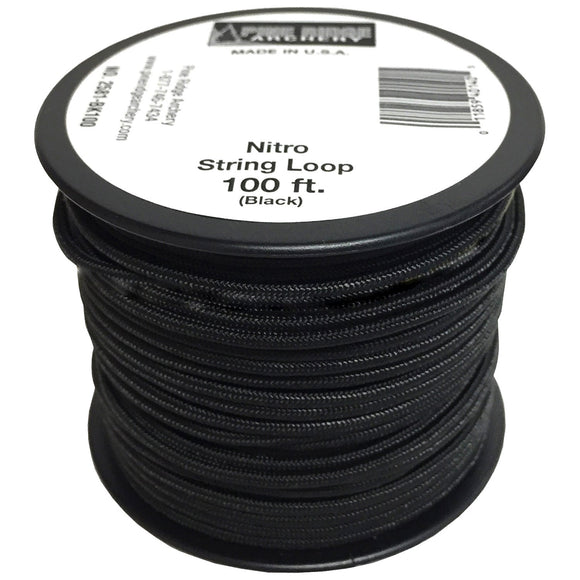 Pine Ridge Nitro String Loop  Black  (100 foot)