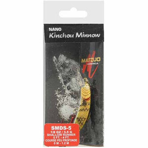 Matzuo Nano Kinchou Minnow, 2" 1/8 oz Natural Walleye