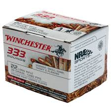 WINCHESTER 333 RDS .22 LR 36 GR HP COPPER PLATED