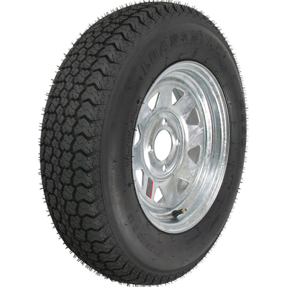 Loadstar ST185/80D-13 K550 BIAS 1725 Lb. Load Capacity Galvanized 13 in. Bias Tire and Wheel Assembly
