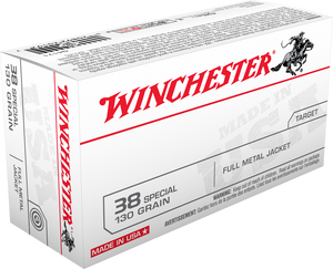 WINCHESTER TARGET 38 SPECIAL  130 GR    50 RDS