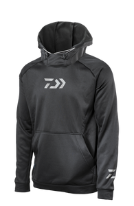 Daiwa D-Vec Black Hoodie with Integrated Facemask
