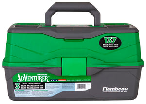 Adventurer 3-Tray 137-Piece Tackle Box Kit