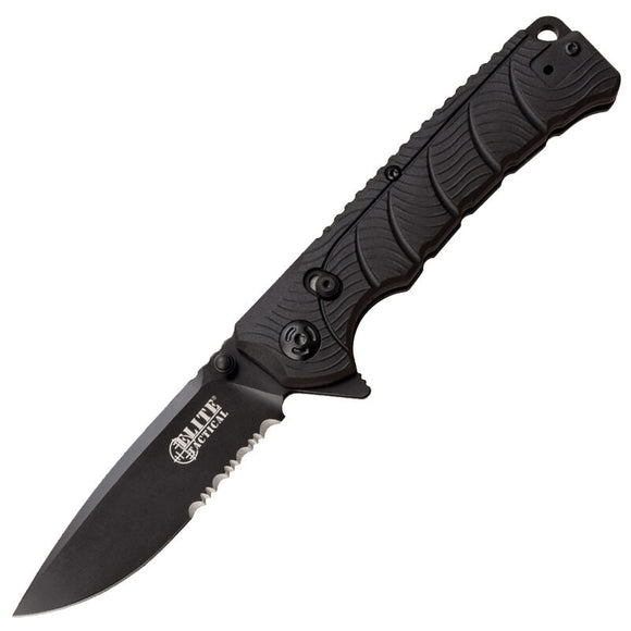 Elite Tactical Backdraft Folding Knife Black 3.5