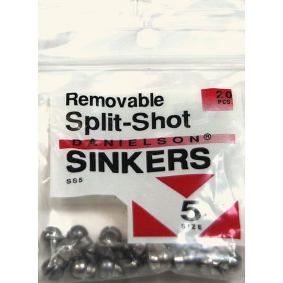 Danielson SS5 Removable Split Shot Sinker Size 5 20 pk