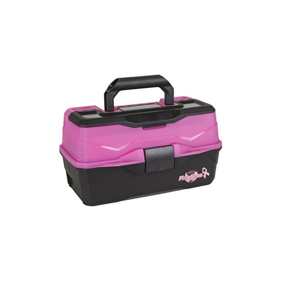 Flambeau 2-Tray Tackle Box Frost Pink Black with Flip-top lid accessor –  All Things Outdoors