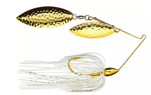 WAR EAGLE DOUBLE WILLOW GOLD FRAME HAMMERED SPINNERBAIT