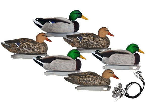 HARDCORE PRE-RIGGED MALLARD DECOYS 6 PACK-High Falls Outfitters
