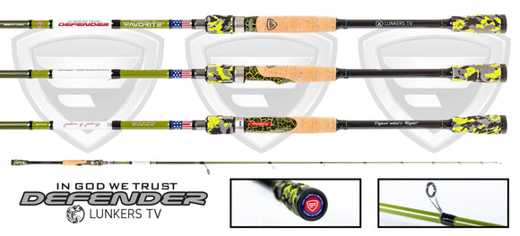 LUNKERS DEFENDER EDITION SPINNING ROD (limited edition)