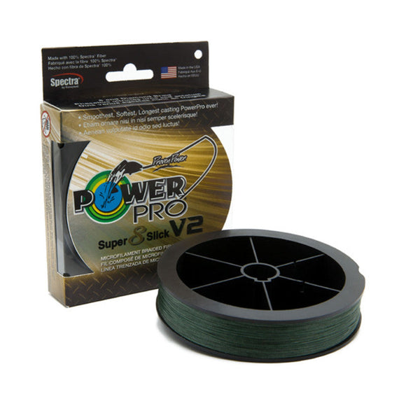 Power Pro Super8 Slick V2 Braided Line Moss Green