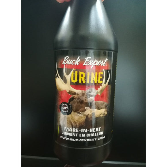 Buck Expert 01X Natural Moose Urine (Silver), Mare-In-Heat, 1 L / 32 Oz