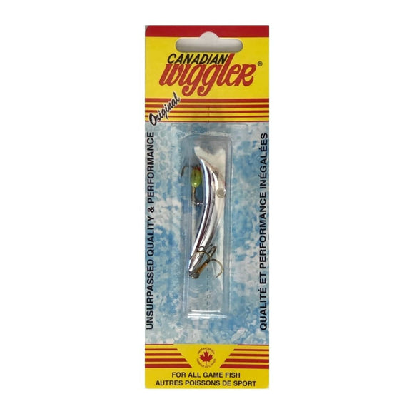 Canadian Wiggler Casting Trolling Plug Silver Shiner/Eyes. 1/4oz – All Things Outdoors