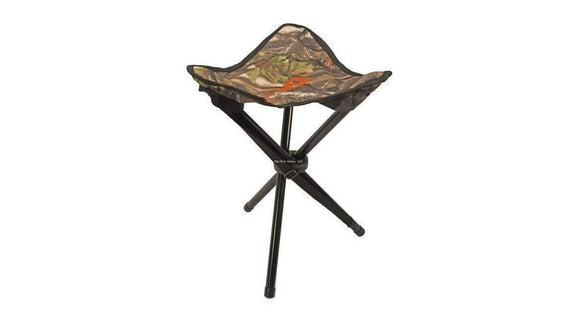 3 legged folding stool camo black