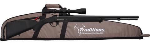TRADITIONS BUCK STALKER ACCELERATOR RIFLE   50 CAL  W 3-9X40 SCOPE AND CASE