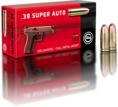 50 rds. GECO .38 Super Auto 124 Grain FMJ Ammo-High Falls Outfitters